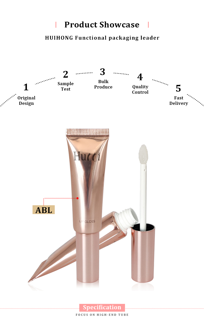 Rose Gold  Lip Gloss Squeeze Tubes