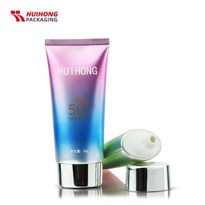 80ml Gradient Soft Aluminum Cosmetic Packaging Laminated Sunscreen Tube