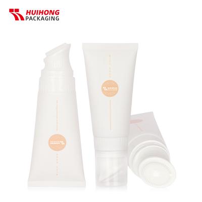 White Soft Tube Massage TPE Brush Face Tube  For Facial Cleanser