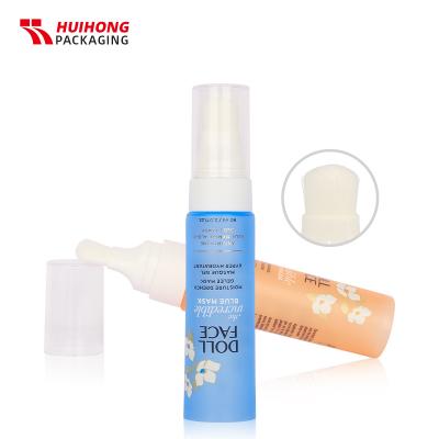 Empty Sugarcane Face Cream Brush Squeeze Tube With PETG Lid For Makeup Tool Packaging